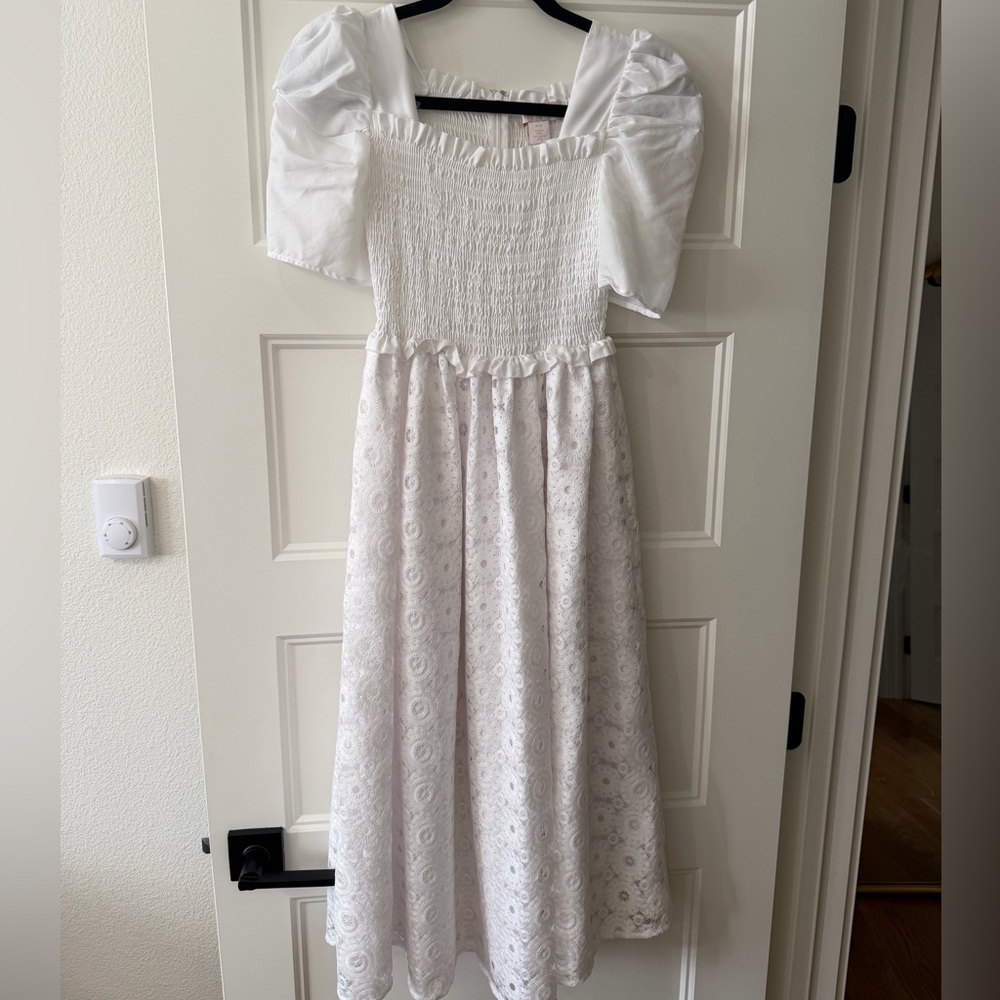 Rachel Parcell White Midi Dress